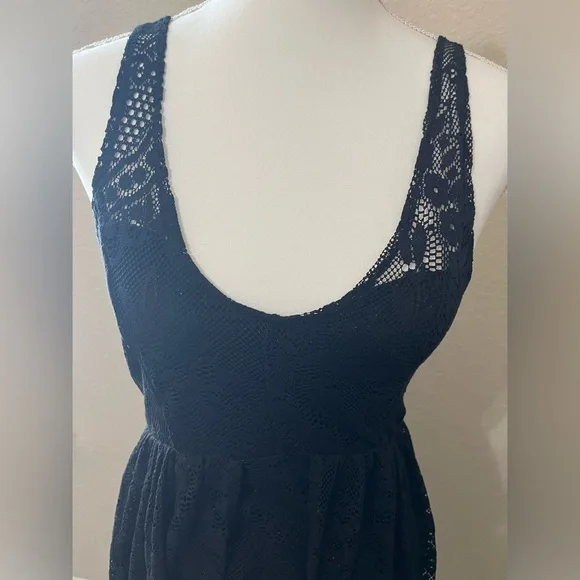 Free People Black ‘Salinas Foil’ Lace Dress - Picture 2 of 7